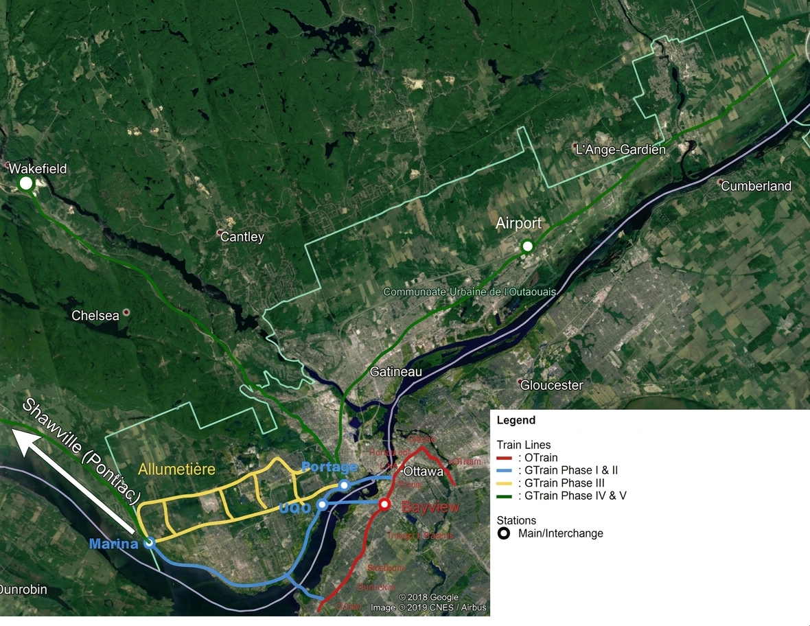 Gatineau Area gTrain Plan